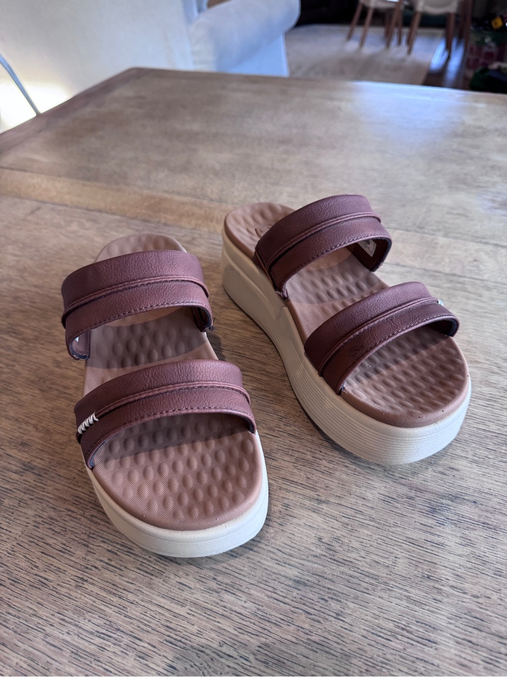 Hey Dude Austin Slides Cognac Size 8